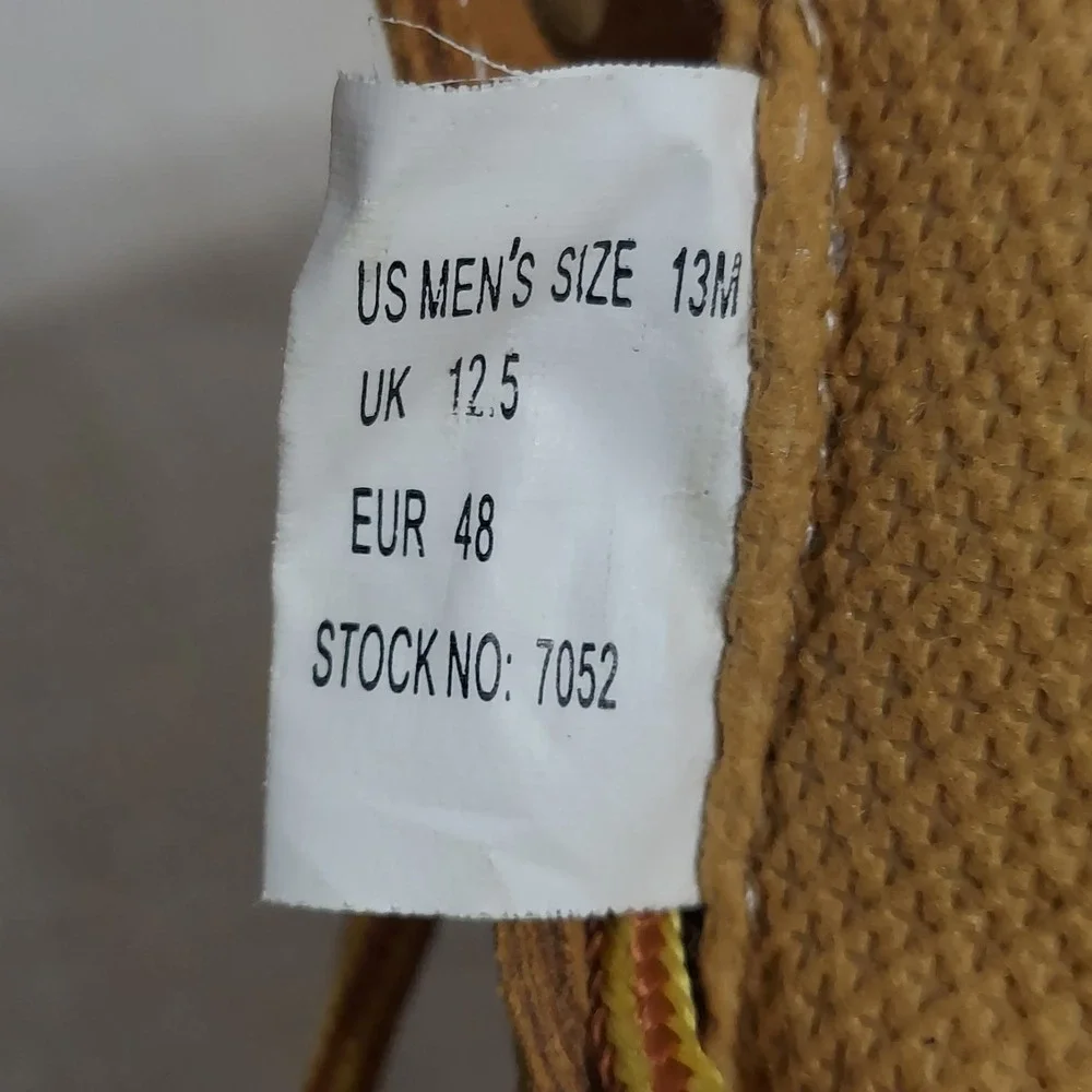 Genuine Dickies Men's‎ Tan Leather Steel Toe Work Boot Size 13 M NWOT